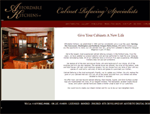 Tablet Screenshot of affordablekitchens.com